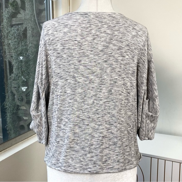 JOIE Sammi Sky Gray Short Sleeve Dolman Top Relaxed Luxe Tee, Sz M - Picture 7 of 10